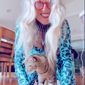 Need a cat lady outfit? This jumpsuit is perfect.